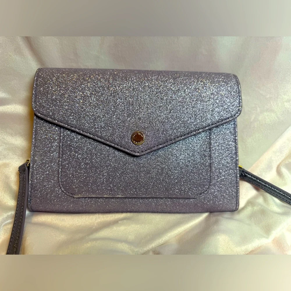 Kate Spade Crossbody Lilac Frost Tinsel Glitter - Picture 10 of 12
